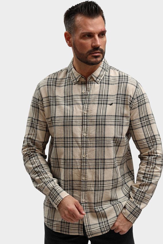 Рубашка Mustang Бежевый