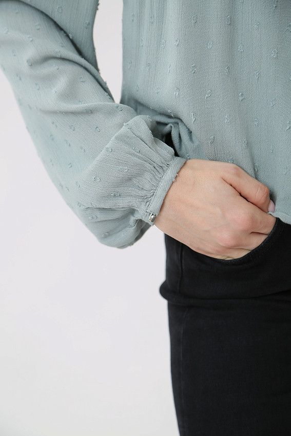 Блузка д/р Pepe Jeans Бирюзовый