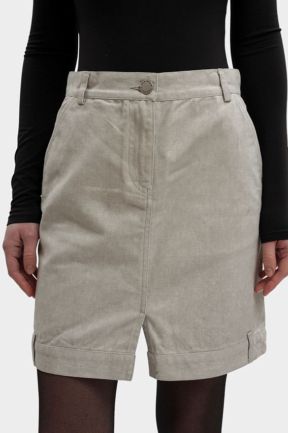 Юбка джинсовая The Hills Бежевый