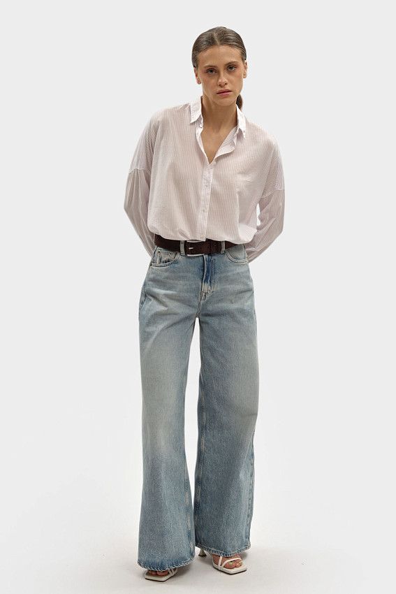 Рубашка с длинным рукавом Pepe Jeans Фиолетовый