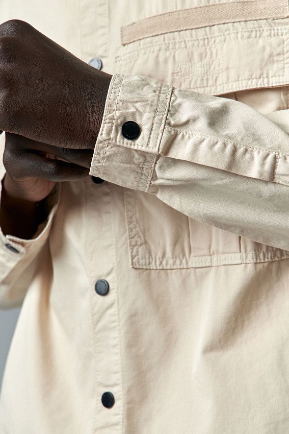 Рубашка с длинным рукавом Van Mich Бежевый