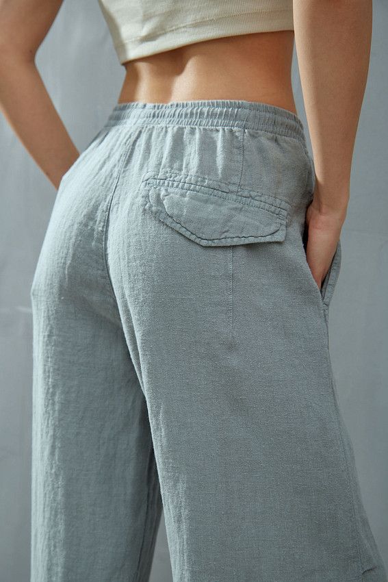 Брюки льняные Van Mich Мятный