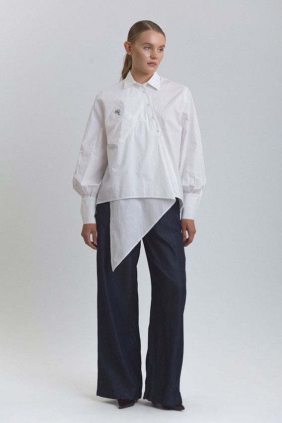 Рубашка с длинным рукавом The Hills Молочный