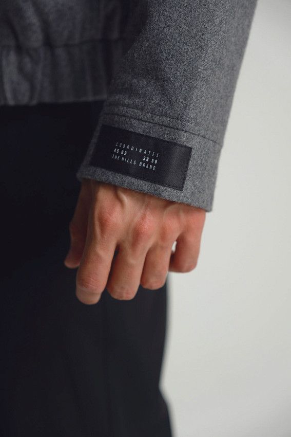 Бомбер The Hills Серый