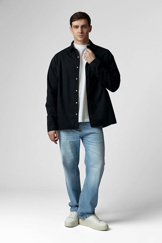 Рубашка с длинным рукавом Van Mich Черный