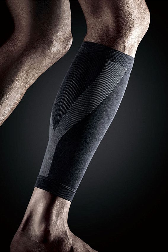Суппорт компрессионный на голень Lp support Черный