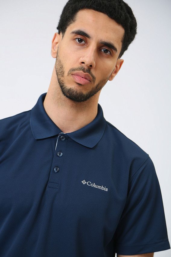 Поло Columbia Синий
