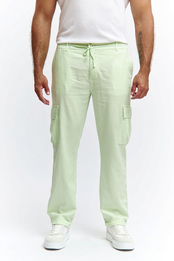 Брюки льняные Van Mich Зеленый