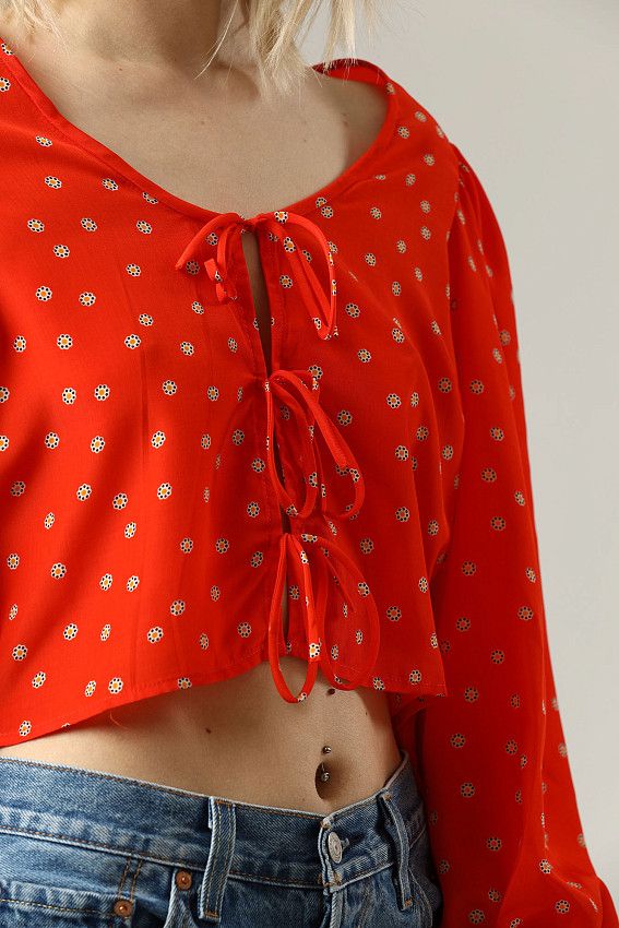 Блуза кроп Levi`s Красный