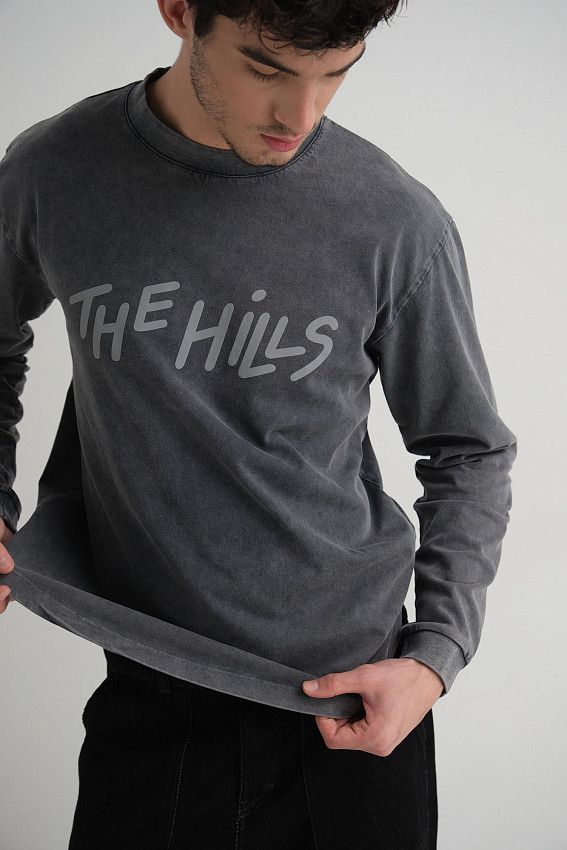 Лонгслив The Hills Серый