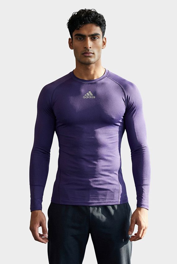 Лонгслив компрессионный Adidas Фиолетовый