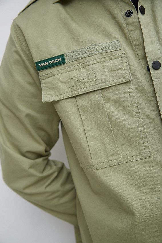 Рубашка с длинным рукавом Van Mich Зеленый