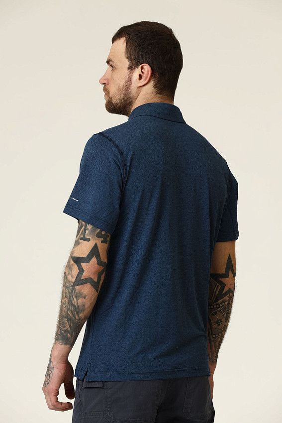 Поло Columbia Синий