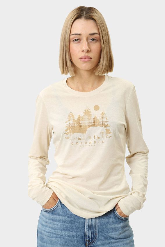 Лонгслив Columbia Бежевый