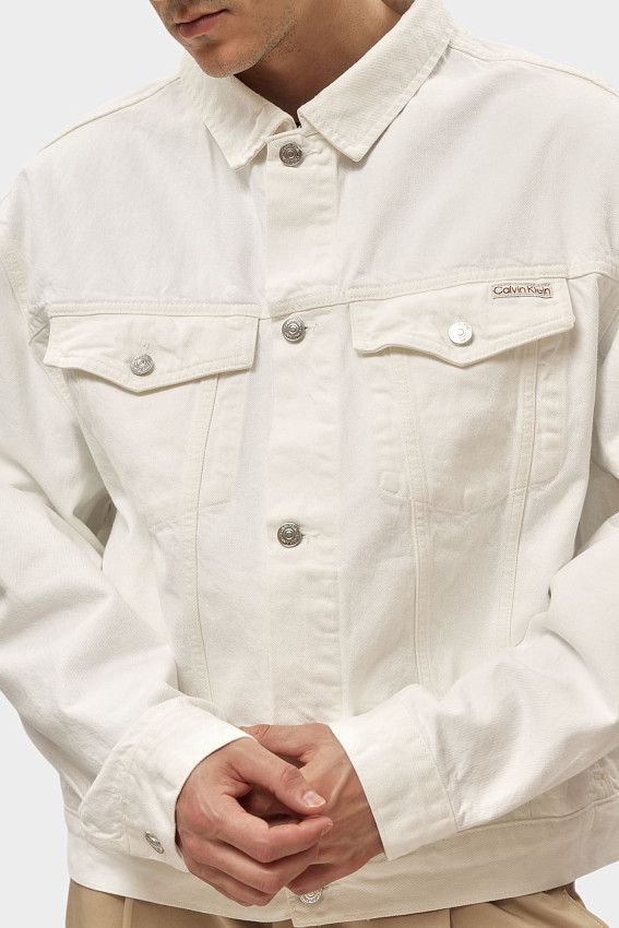 Куртка джинсовая Calvin Klein Jeans Молочный