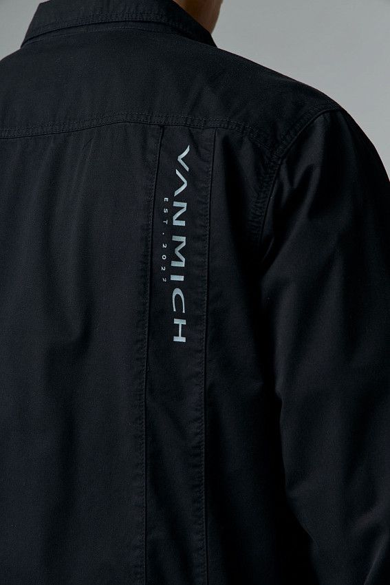 Рубашка с длинным рукавом Van Mich Черный