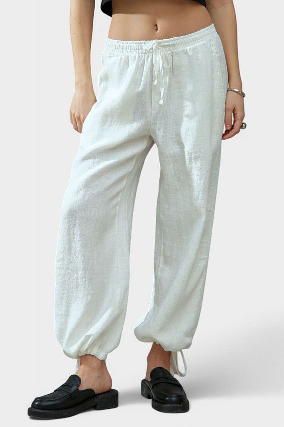 Брюки льняные Van Mich Белый