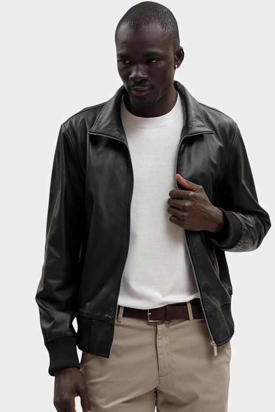 Куртка кожаная Karl Lagerfeld Черный