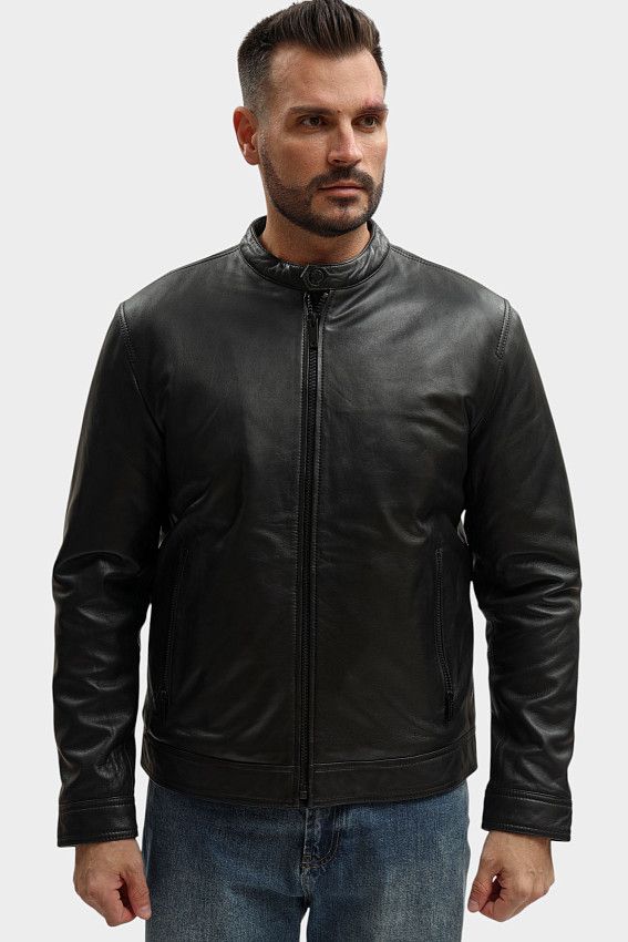 Куртка кожаная Strellson Черный