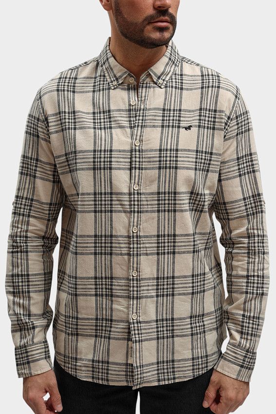 Рубашка Mustang Бежевый