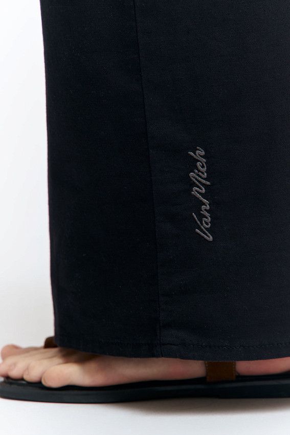 Юбка льняная Van Mich Черный