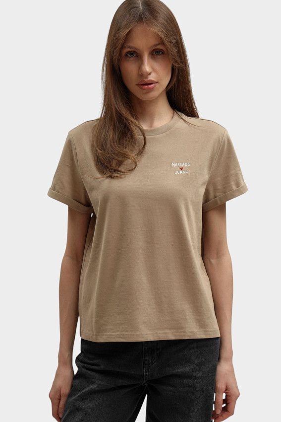Футболка Mustang Бежевый