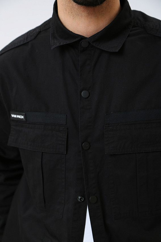 Рубашка с длинным рукавом Van Mich Черный