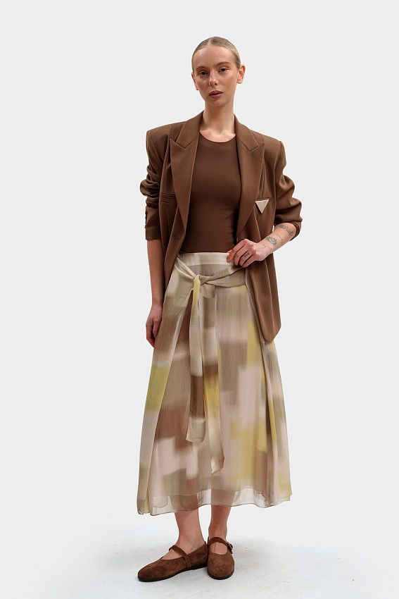 Юбка Armani Exchange Бежевый