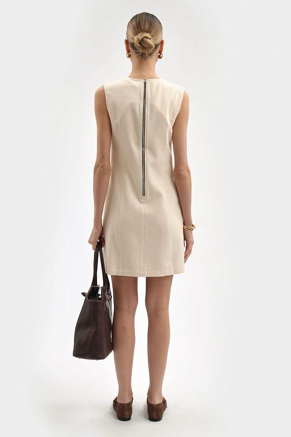 Платье The Hills Бежевый