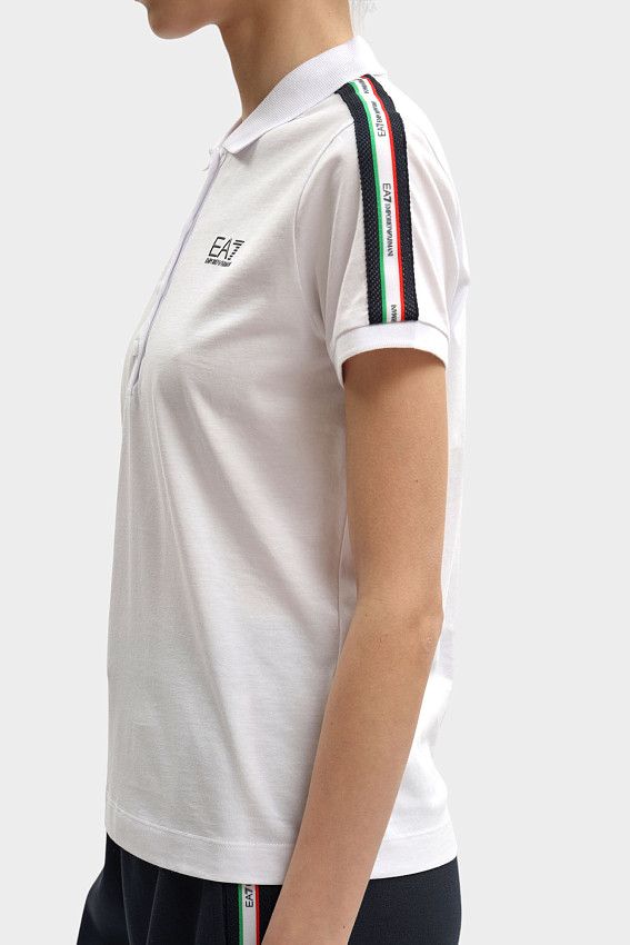 Поло EA7 Белый