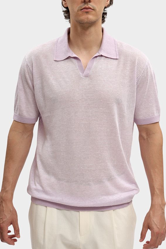 Поло с коротким рукавом Karl Lagerfeld Розовый