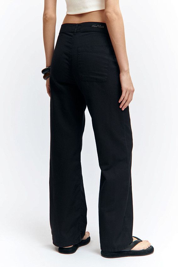 Брюки льняные Van Mich Черный