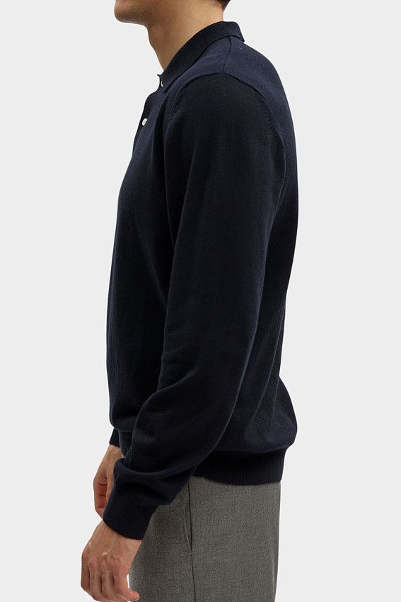 Поло с длинным рукавом Geox Синий