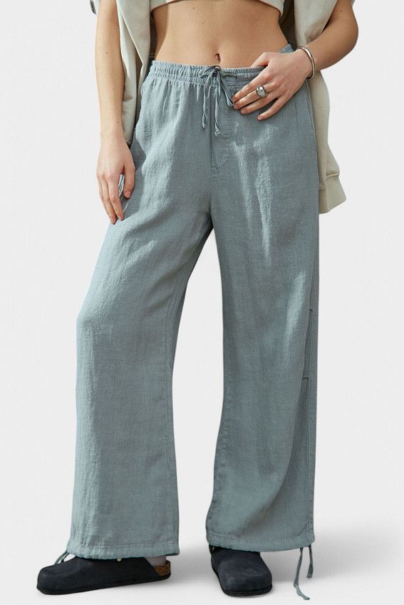Брюки льняные Van Mich Мятный
