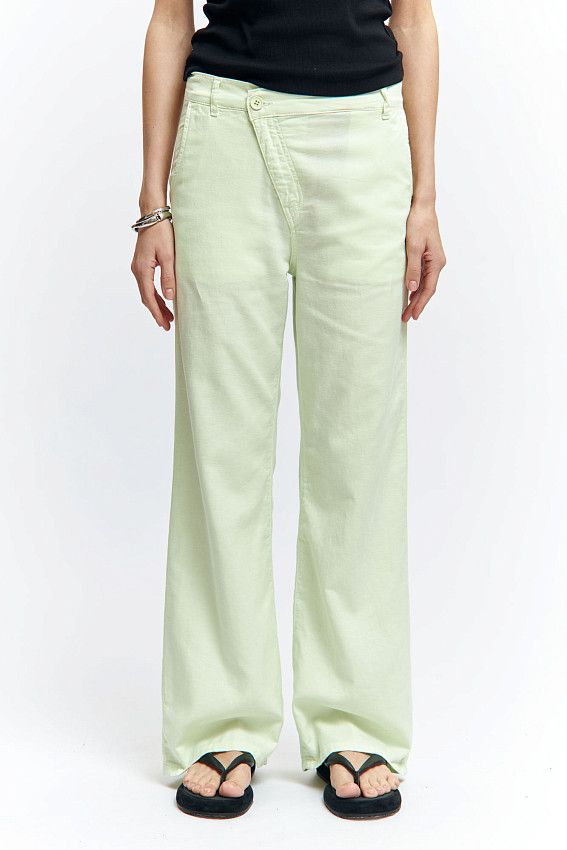 Брюки льняные Van Mich Зеленый