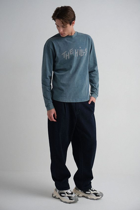 Лонгслив The Hills Бирюзовый