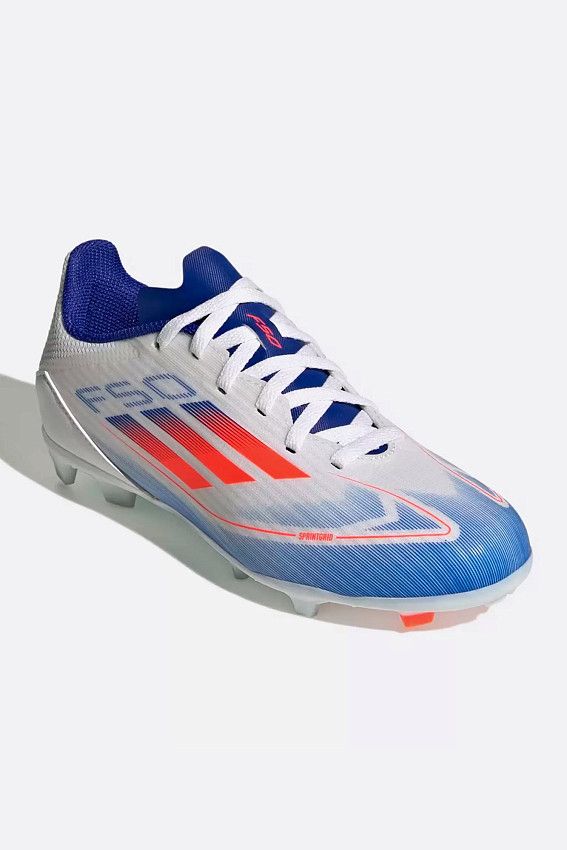 Бутсы Adidas 'F50 LEAGUE FG J FTWWHT/SOLRED/LUCBLU'