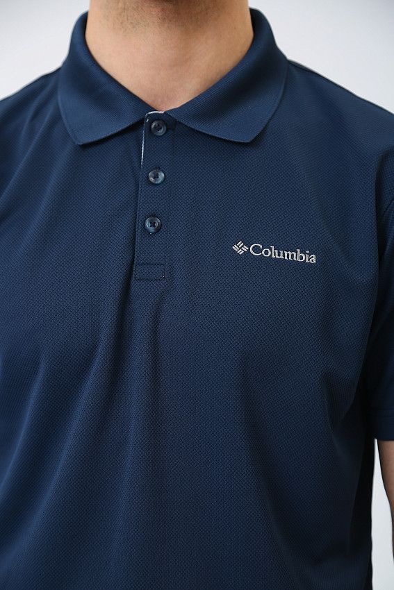 Поло Columbia Синий