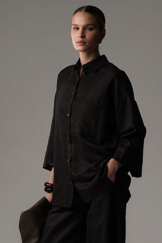 Рубашка с коротким рукавом The Hills Черный