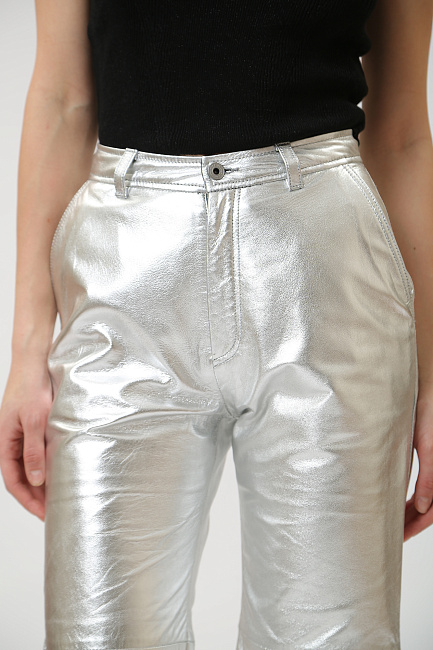 Брюки кожаные Pepe Jeans