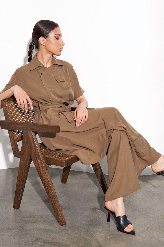 Платье The Hills Хаки