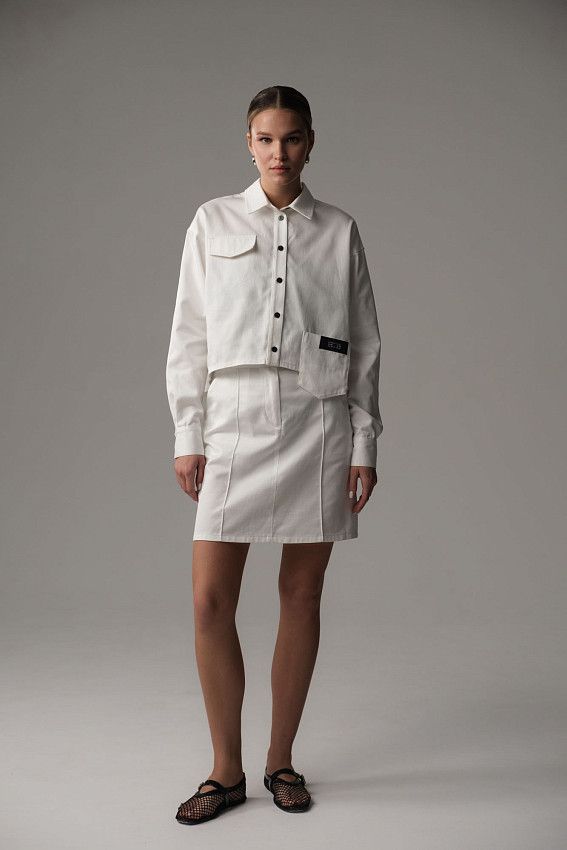 Рубашка с длинным рукавом The Hills Молочный