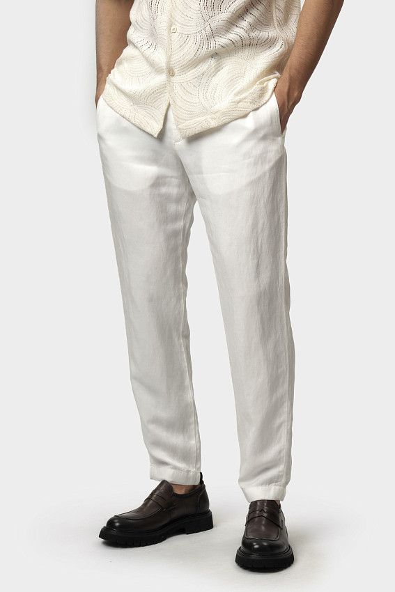 Брюки льняные Strellson Белый