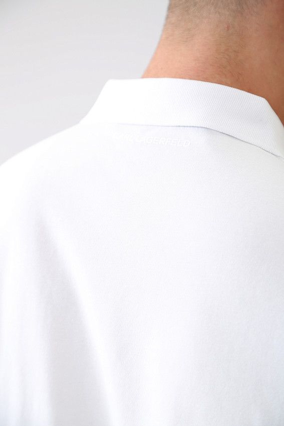 Поло Karl Lagerfeld Белый