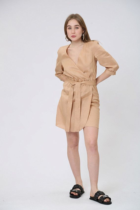 Платье Armani Exchange Бежевый