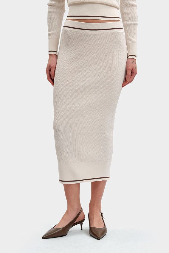 Юбка Armani Exchange Бежевый