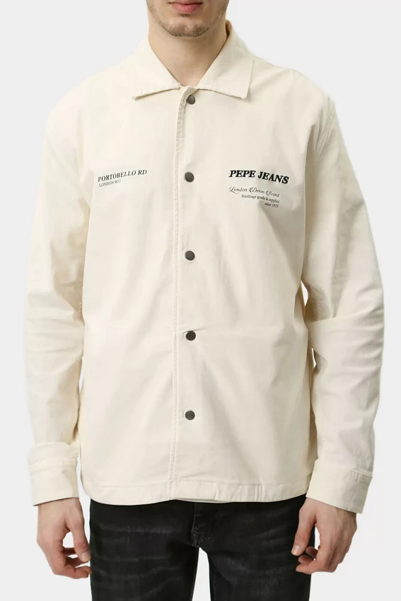 Рубашка с длинным рукавом Pepe Jeans Молочный