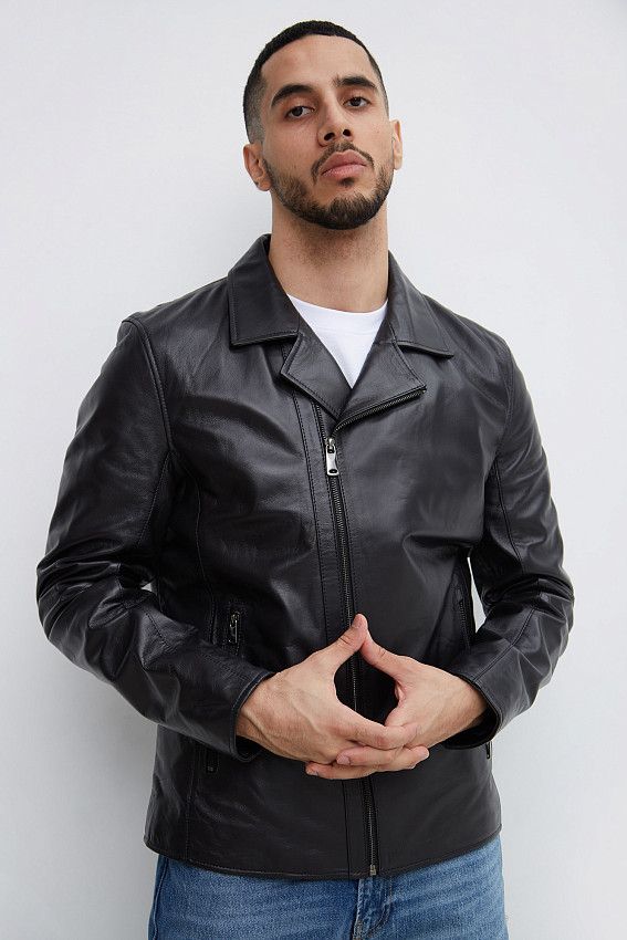 Куртка кожаная Van Mich Черный