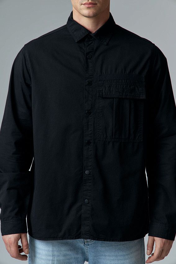 Рубашка с длинным рукавом Van Mich Черный
