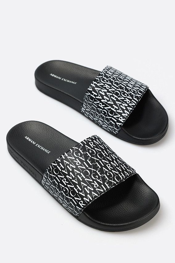 Шлепки Armani Exchange Черный